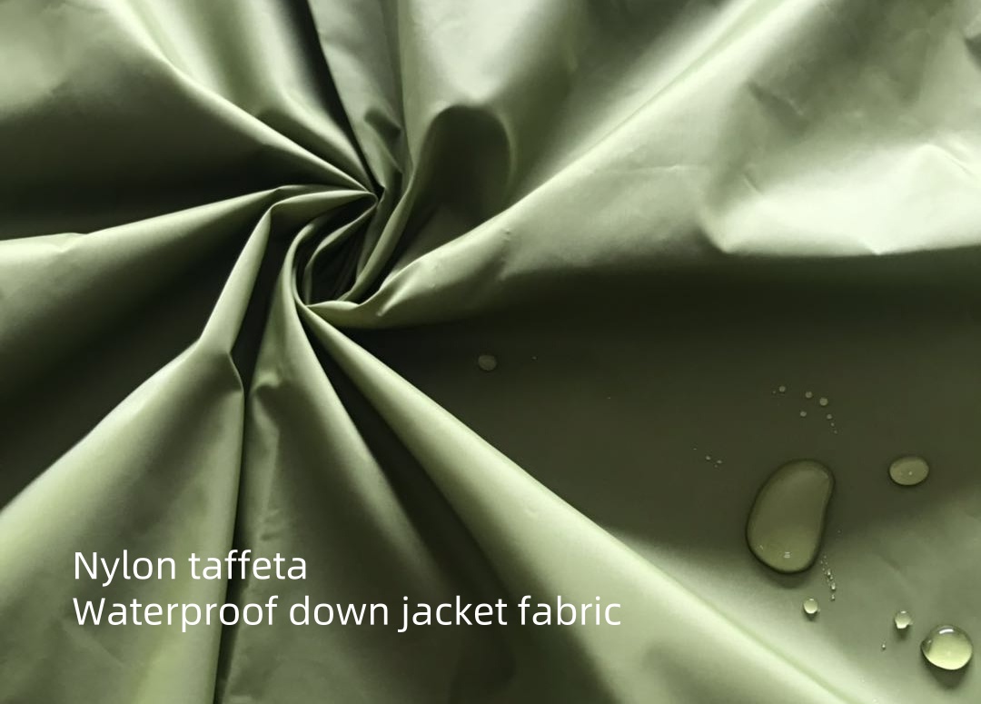 나일론 태 피터 방수 다운 재킷 원단