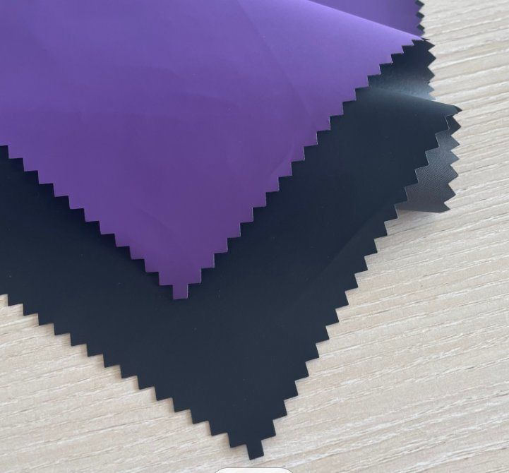 맞춤형 컬러 100% 재활용 폴리에스테르 240t 명주 원단(전송 PU 필름 포함) (1)