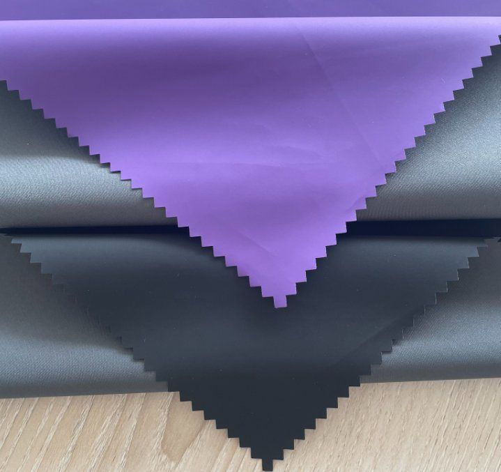 맞춤형 컬러 100% 재활용 폴리에스테르 240t 명주 원단(전송 PU 필름 포함) (2)